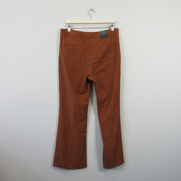 Banana Republic Sculpted Stretch Bootcut Womens Trouser 12 P Brown Pants 438 - Picture 12 of 12